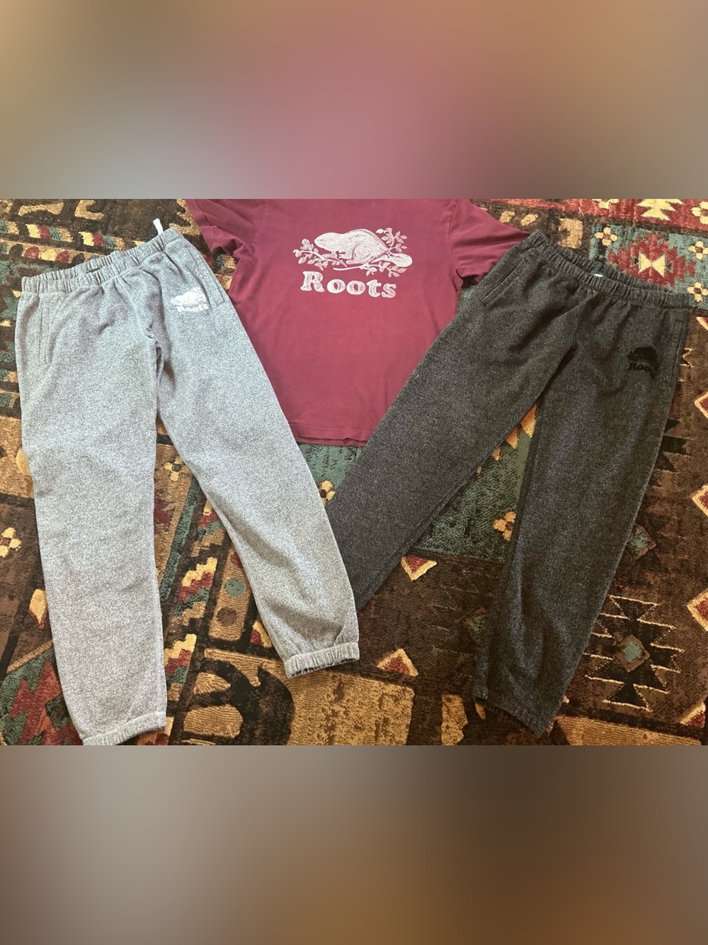 Lot of “Roots” Organic Original Sweatpants & T-shirt